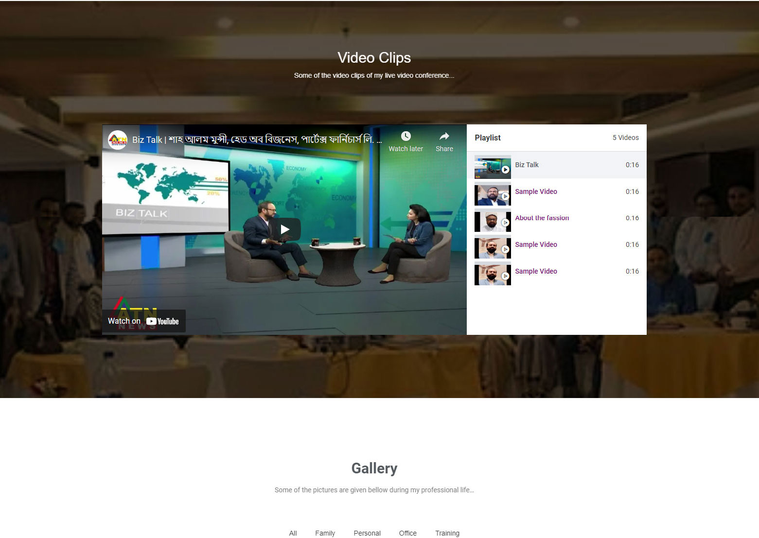 Personal Portfolio WP